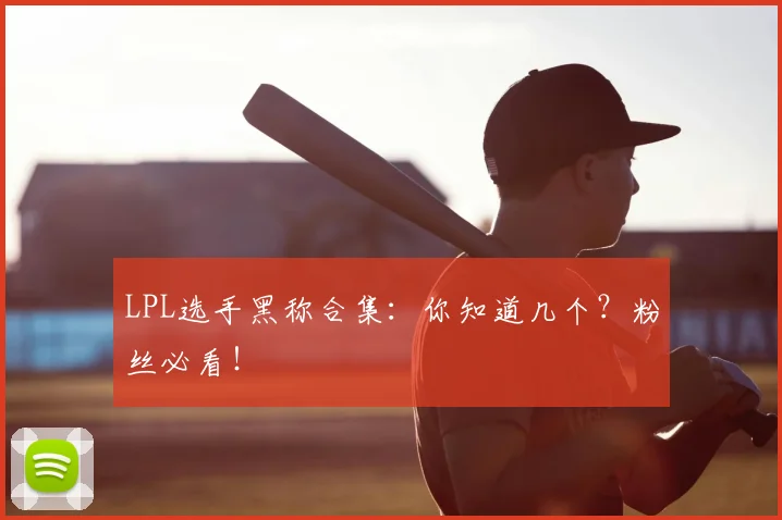 LPL选手黑称合集：你知道几个？粉丝必看！